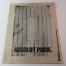 ABSOLUT PRIDE New York Post (October 29, 1996) Full-Page Newspaper Ad