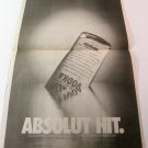 ABSOLUT HIT USA Today (March 24, 1998) Full-Page Newspaper Ad