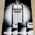 ABSOLUT FRUSTRATION 1998 Spectacular Magazine Ad - Frustrating Puzzle 12 Pages ABSOLUT FRUSTRATION 1998 Spectacular Magazine Ad - Frustrating Puzzle 12 Pages
