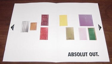 ABSOLUT OUT Spectacular Interactive Vodka Magazine Insert Ad