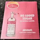 ABSOLUT GRAPEFRUIT - NO SUGAR ADDED. ALL NATURAL FLAVOUR- 2019 Vodka Magazine Ad ABSOLUT GRAPEFRUIT - NO SUGAR ADDED. ALL NATURAL FLAVOUR- 2019 Vodka Magazine Ad