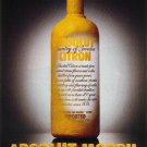 ABSOLUT MORPH Vodka Magazine Ad