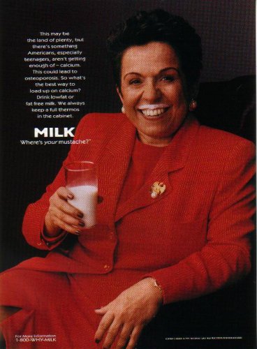 DONNA SHALALA Milk Mustache Magazine Ad &Acirc;&copy; 1998