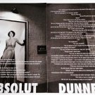 ABSOLUT DUNNE Vodka Magazine Ad DOMINICK DUNNE - 2 Pages