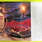 ABSOLUT RAS[BERRY KURANT TART Vodka Recipe Magazine Ad - 2 Pages
