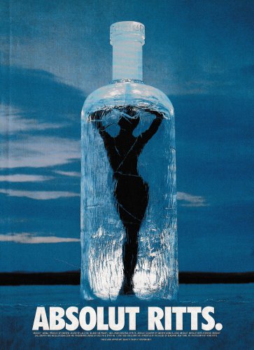ABSOLUT RITTS Vodka Magazine Ad Photographed by HERB RITTS