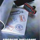 ABSOLUT WELCOME Vodka Magazine Ad PASSPORT VERSION