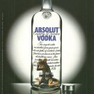 ABSOLUT CATTELAN British Vodka Magazine Ad MAURIZIO CATTELAN