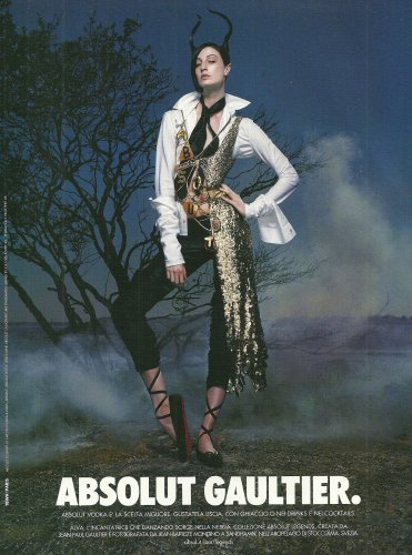 ABSOLUT GAULTIER (Alva Version) Vodka Magazine Ad by Jean-Paul Gaultier