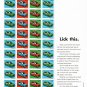 VOLKSWAGEN GOLF CITI CHICO - 2-Page Magazine Ad - 110 Perforated Stamps - 1996