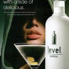 DELICIOUS WITH A SIDE OF DELICIOUS Absolut Level Vodka Ad