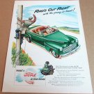 1946 FORD CONVERTIBLE Magazine Ad Advertisement "Ford's Out Front" 1946 FORD CONVERTIBLE Magazine Ad Advertisement "Ford's Out Front"