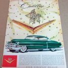 1953 CADILLAC COUPE DE VILLE Magazine Ad Advertisement "Jewels by Harry Winston"