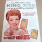 LUCILLE BALL CALL FOR PHILIP MORRIS Cigarette Magazine Ad 1953