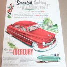 1949 MERCURY 4-DR SEDAN & CONVERTIBLE Magazine Ad Advertisement SMARTEST LOOKING 1949 MERCURY 4-DR SEDAN & CONVERTIBLE Magazine Ad Advertisement SMARTEST LOOKING