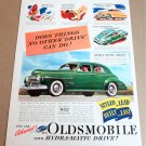 1940 OLDSMOBILE HYDRA-MATIC DRIVE 4-DR SEDAN Magazine Ad Advertisement 1940 OLDSMOBILE HYDRA-MATIC DRIVE 4-DR SEDAN Magazine Ad Advertisement