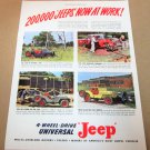 4-WHEEL-DRIVE UNIVERSAL' JEEP' 1948 Magazine Ad Advertisement
