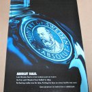 ABSOLUT HALO (HERITAGE SERIES) Large-Size Vodka Magazine Ad
