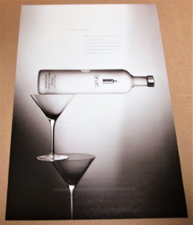 ABSOLUT LEVEL (BALANCE FOUND) Large-Size Vodka Magazine Ad