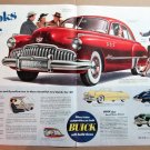 1949 BUICK 4-DOOR SEDAN 2-Page Centerfold Magazine Ad Advertisement 1949 BUICK 4-DOOR SEDAN 2-Page Centerfold Magazine Ad Advertisement