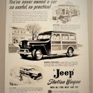1940's JEEP STATION WAGON Magazine Ad Advertisement