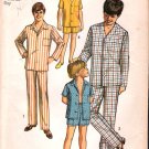 Vintage Simplicity 8860 Pattern Boy Pajamas 70s Size 10