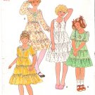Vintage Pattern Butterick 6090 Child Girl Gipsy Dress 70s Size 10