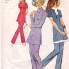 Vintage Pattern Simplicity 9578 Misses Tunic and Pants 70s Size 10 B32.5