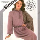 Vintage Pattern Simplicity 5276 Miss Pullover Dress and Shawl 80s 3 Sizes 10-12-14 UNCUT