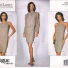 Pattern Vogue 2893 American Designer Ralph Lauren Jacket - Halter Dress and 90s Size 6-10 UNCUT