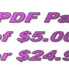 Buy 7 PDF Patterns of 5.00 for 24.99
