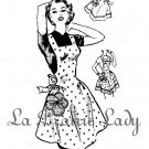 Vintage Full and Half Apron 50s PDF Pattern No 5 Available in M-L-XL
