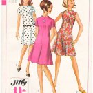 Vintage Pattern Simplicity 7161 Misses' Dress with Raised Neckline 60s Size 12 B32