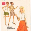 Vintage Pattern Butterick 5370 Skirt with Inverted Pleats 60s Waist 27