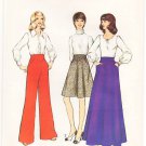Vintage Pattern Style 4376 Skirt and Pants 70s Size 14 Waist 28 UNCUT