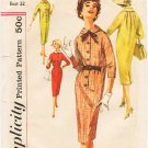Vintage Pattern Simplicity 2642 Day Dress 50s Size 12 B32