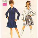 Vintage Pattern Simplicity 8312 School Blazer, Blouse and Skirt 60s Size 13/14 B33.5 UNCUT