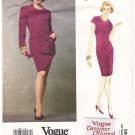 Vogue 2827 Designer Original Genny Misses' Jacket and Dress 90s Size 6-8-10 UNCUT with LABEL