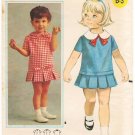 Vintage Pattern Butterick 3452 Girls' Dress 60s Size Half