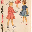 Vintage Pattern Simplicity 4590 Child's Jacket and Skirt 50s Size 6