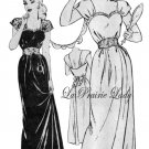 Repro Vintage Pattern Evening or Night Gown 40s on Printable PDF B34 and 36