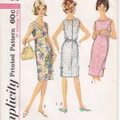 Vintage Pattern Simplicity 5504 Sleeveless Dress 60s Size Small B31-32