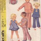 Vintage Pattern McCall's 2529 Girls' Jacket, Top, Pants, Bloomers, Pinafore 70s Size 5