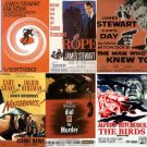 8 Classic HITCHCOCK Movie Poster Fridge MAGNETS