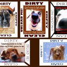 Choose DOG DiShWaSheR Dirty Clean MAGNET