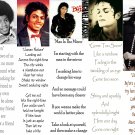 Set 5 MICHAEL JACKSON Thriller Bad Photo Song BooKMarks