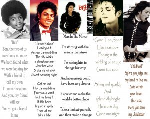 Set 5 MICHAEL JACKSON Thriller Bad Photo Song BooKMarks