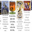 6 PEARL JAM Eddie Vedder Poster Song Bookmark (s)