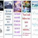 Set of 5 Colorful UNICORN Mythical Fantasy Bookmark (s)