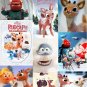 9 RUDOLPH Reindeer x-mas Holiday Fridge Magnets gift!